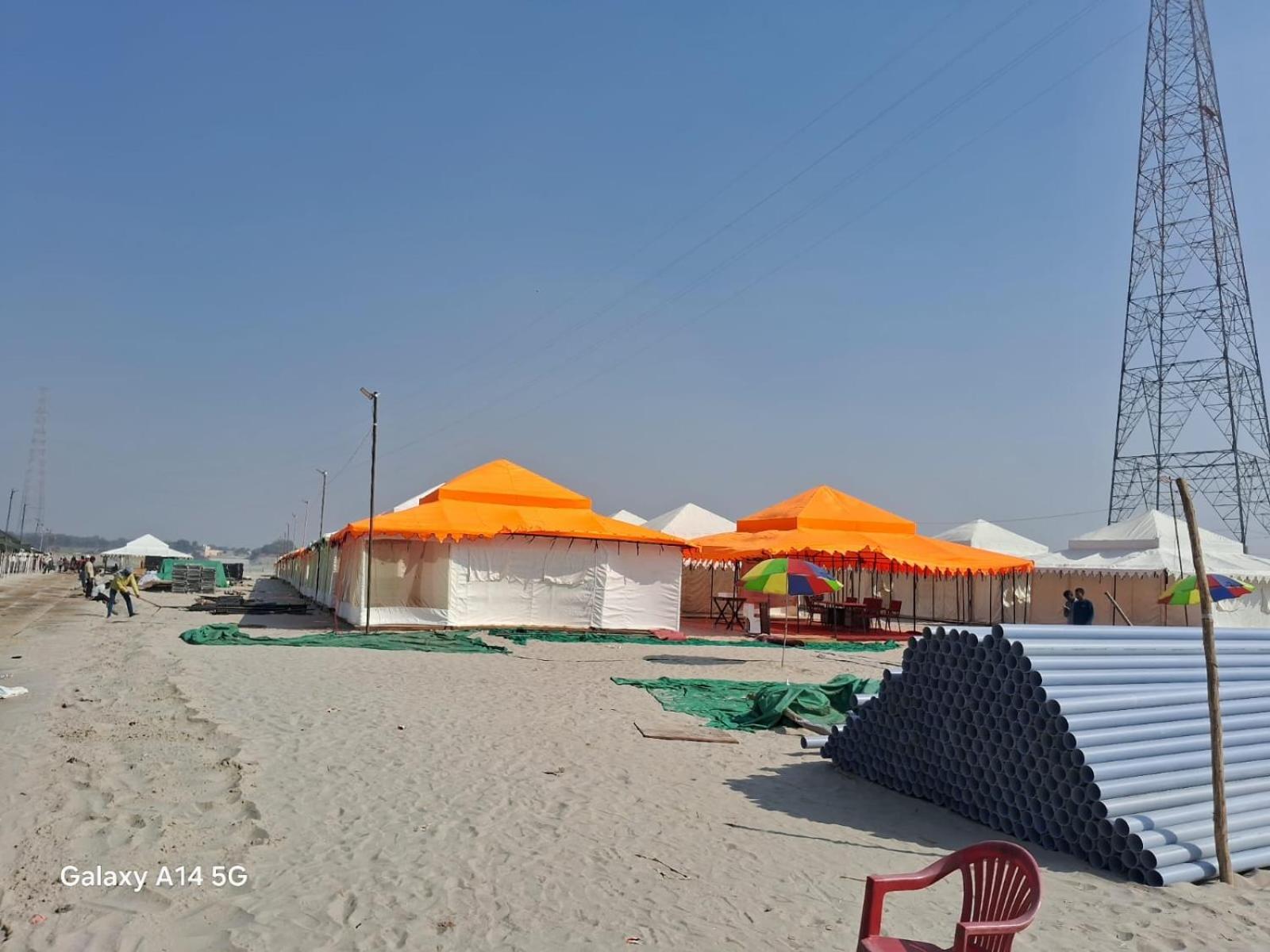 Kumbh Canvas Tent City Otel Allāhābād Junction Dış mekan fotoğraf